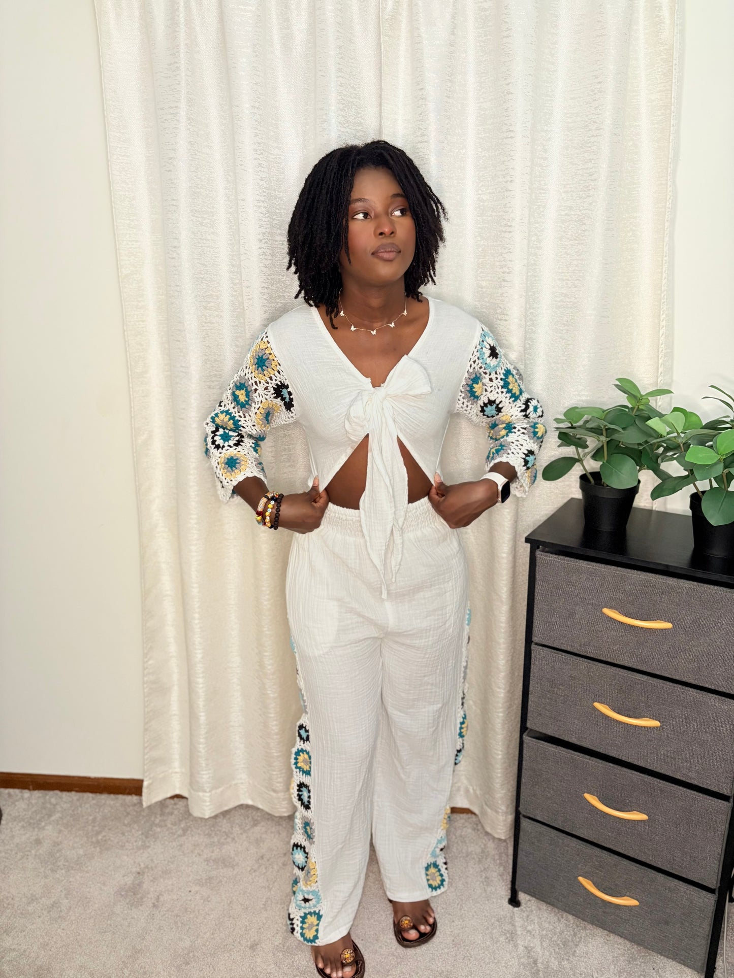 Sika Crochet Pants Set