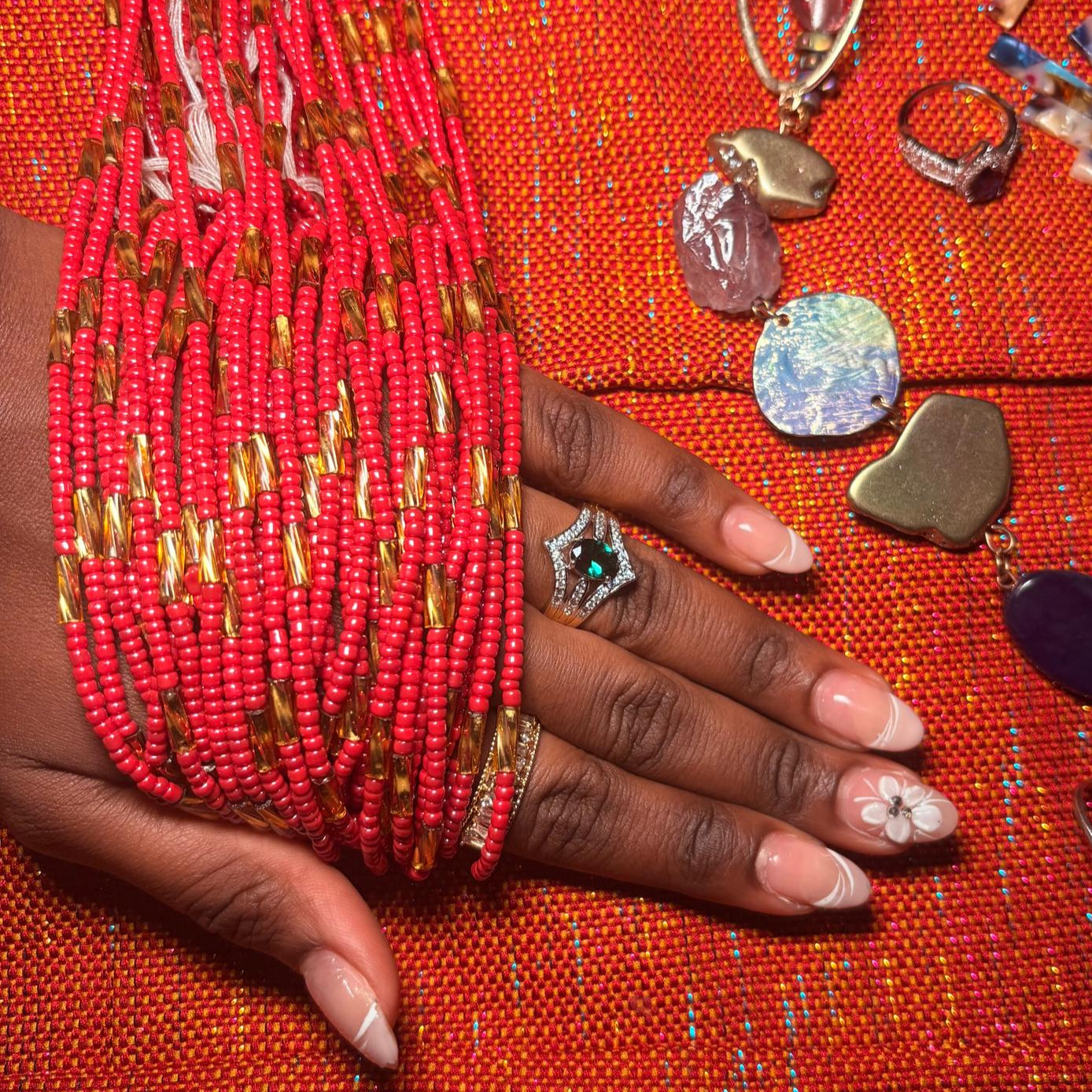 Waist Beads - Crystal Flow II